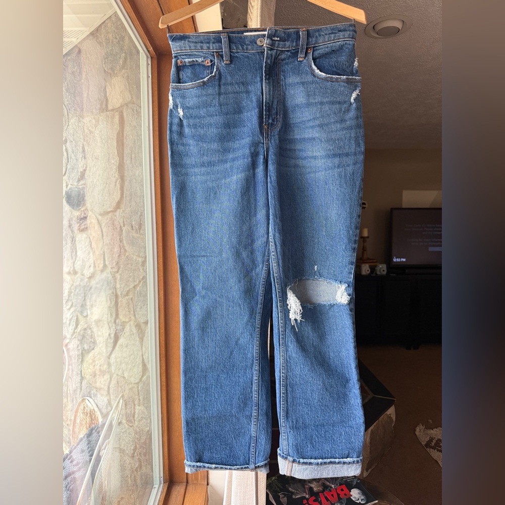 Abercrombie & fitch curve love 90’s straight ultra high rise jeans